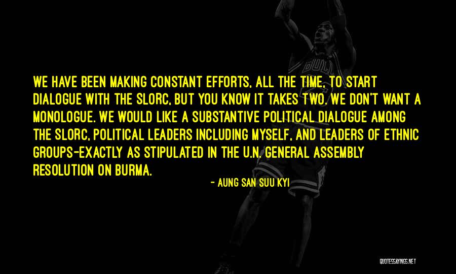 Political Dialogue Quotes By Aung San Suu Kyi