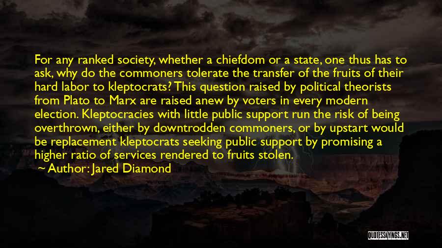 Political Election Quotes By Jared Diamond