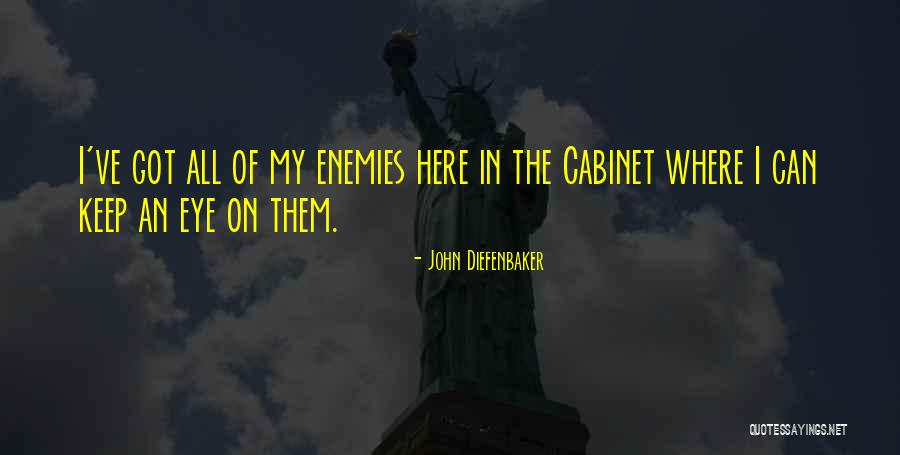 Political Enemies Quotes By John Diefenbaker Political Enemies Quotes By John Diefenbaker