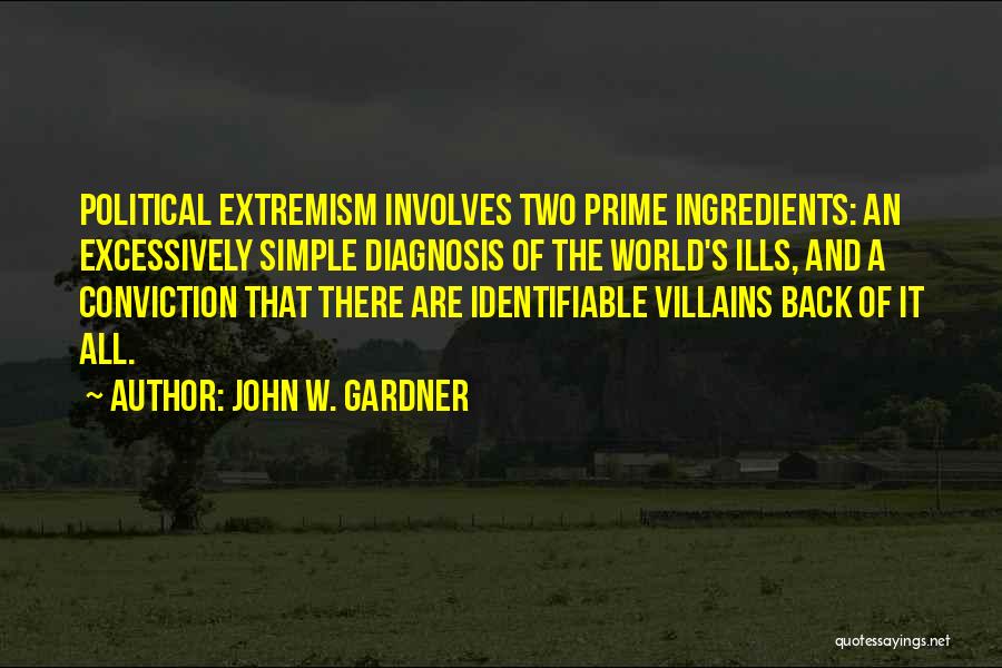 Political Extremism Quotes By John W. Gardner