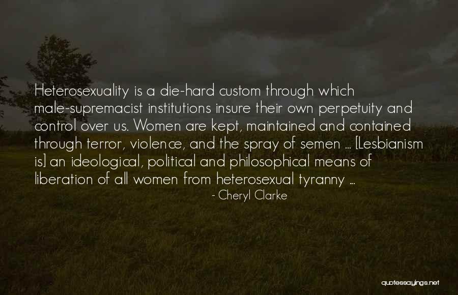 Political Lesbianism Quotes By Cheryl Clarke