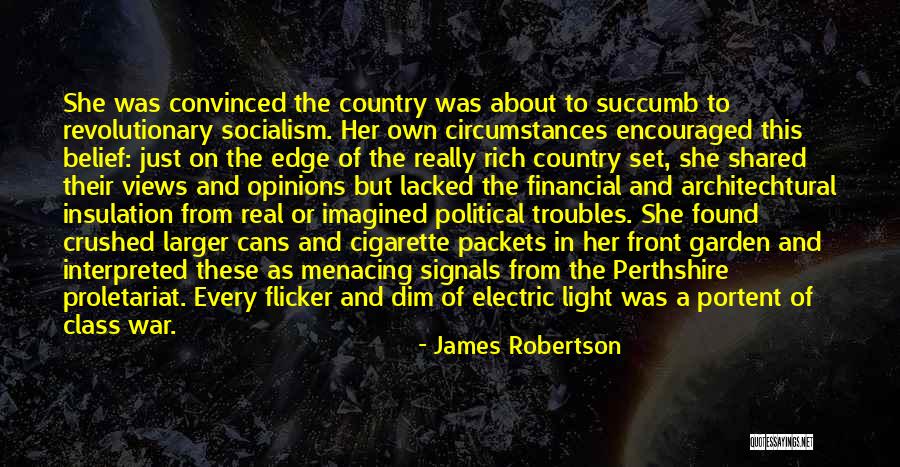 Political Opinions Quotes By James Robertson