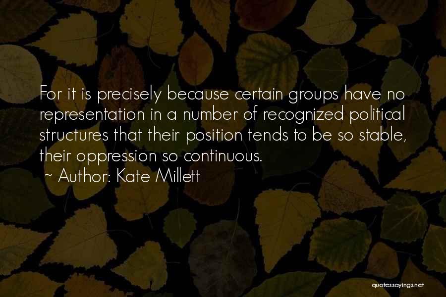 Political Representation Quotes By Kate Millett