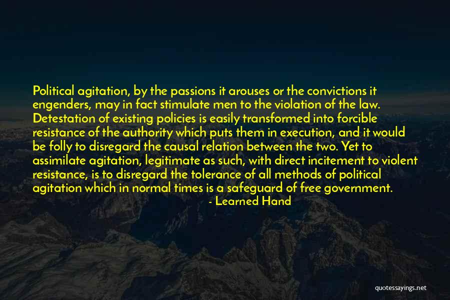 Political Resistance Quotes By Learned Hand Political Resistance Quotes By Learned Hand