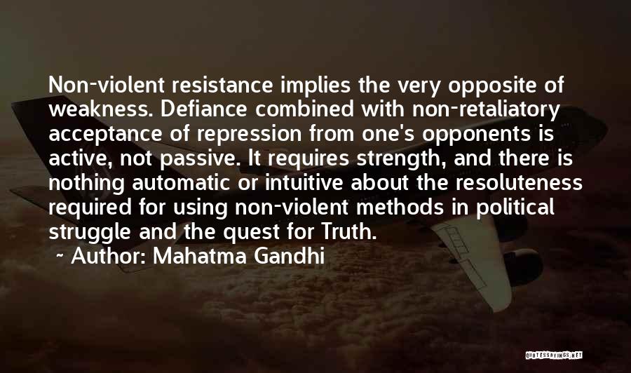 Political Resistance Quotes By Mahatma Gandhi