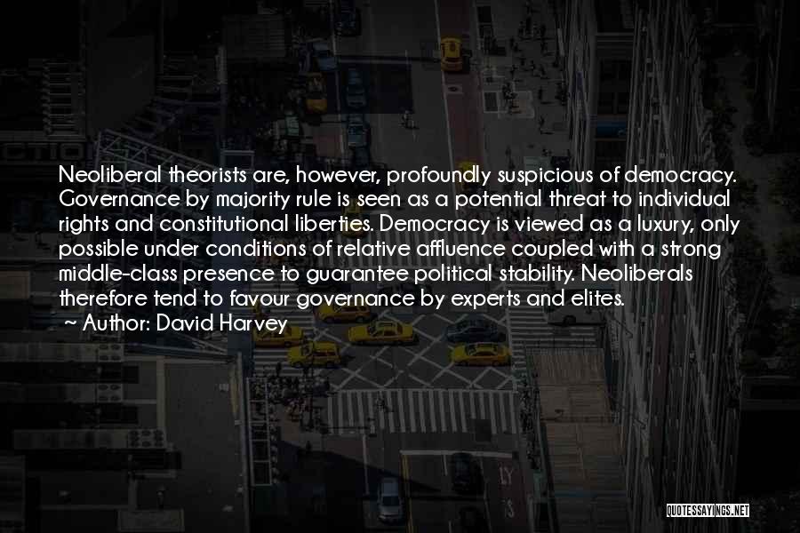 Political Stability Quotes By David Harvey