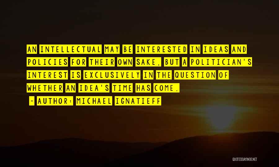 Politician Quotes By Michael Ignatieff