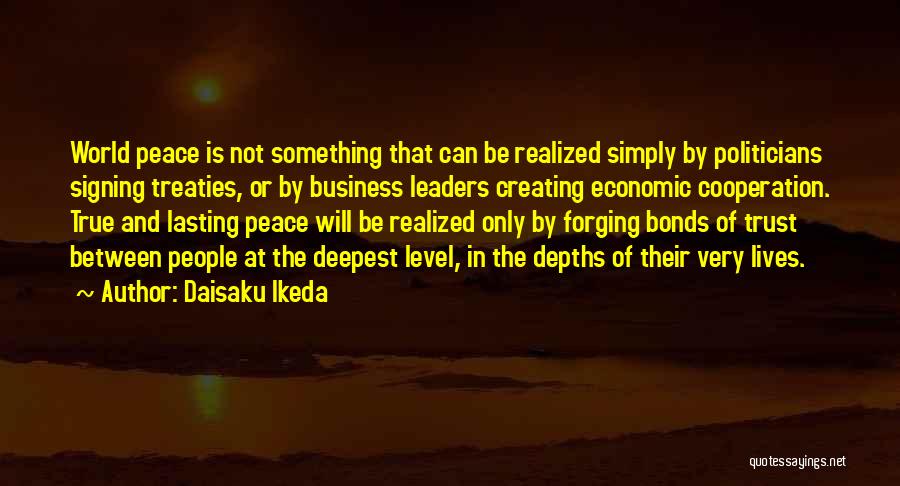 Politicians And Trust Quotes By Daisaku Ikeda