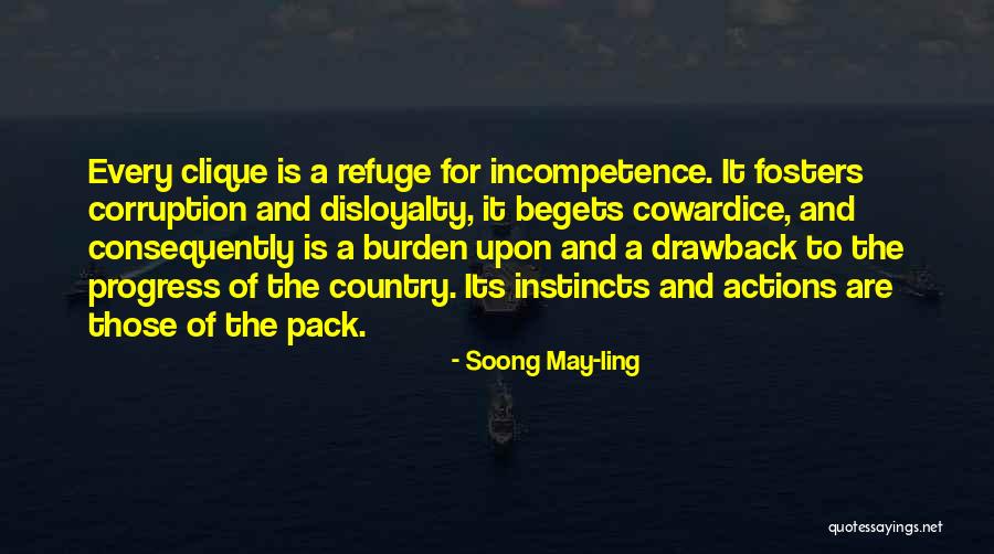 Politics And Corruption Quotes By Soong May-ling