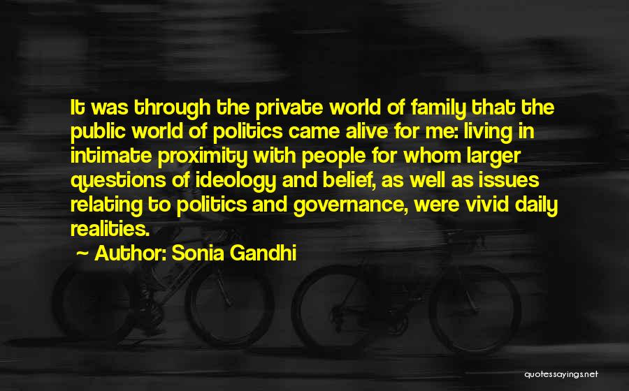 Politics And Governance Quotes By Sonia Gandhi