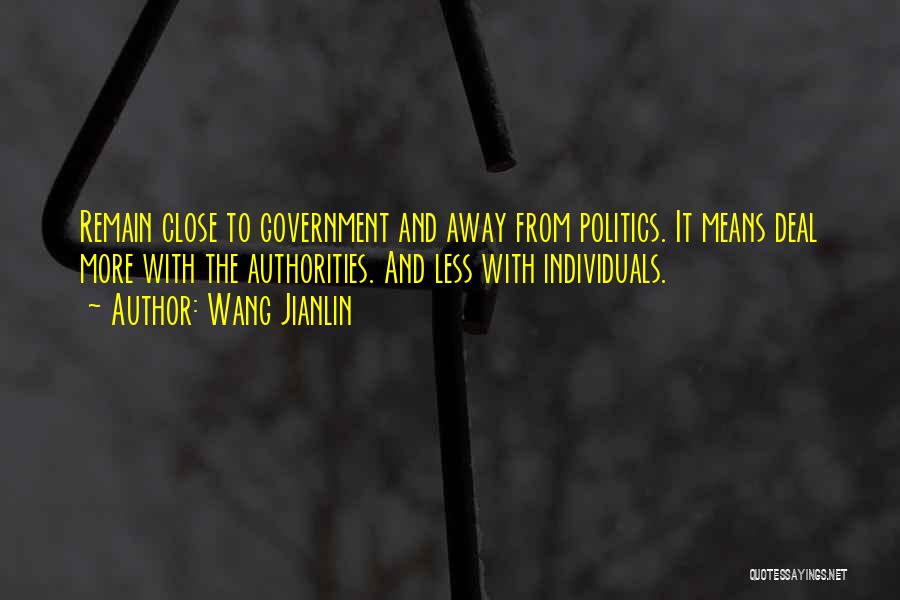Politics And Government Quotes By Wang Jianlin