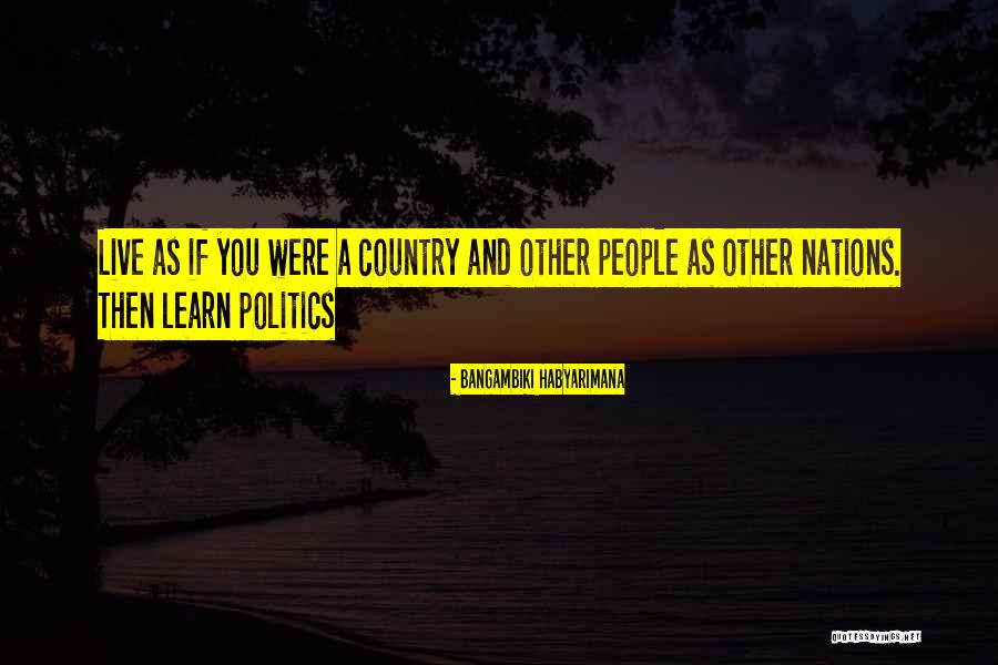 Politics And Lies Quotes By Bangambiki Habyarimana Politics And Lies Quotes By Bangambiki Habyarimana