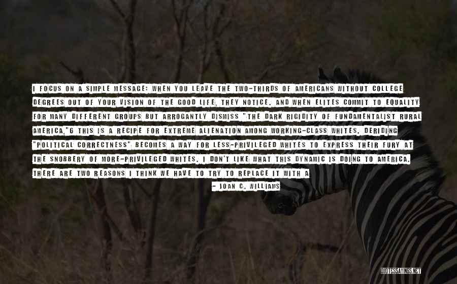 Politics And Life Quotes By Joan C. Williams