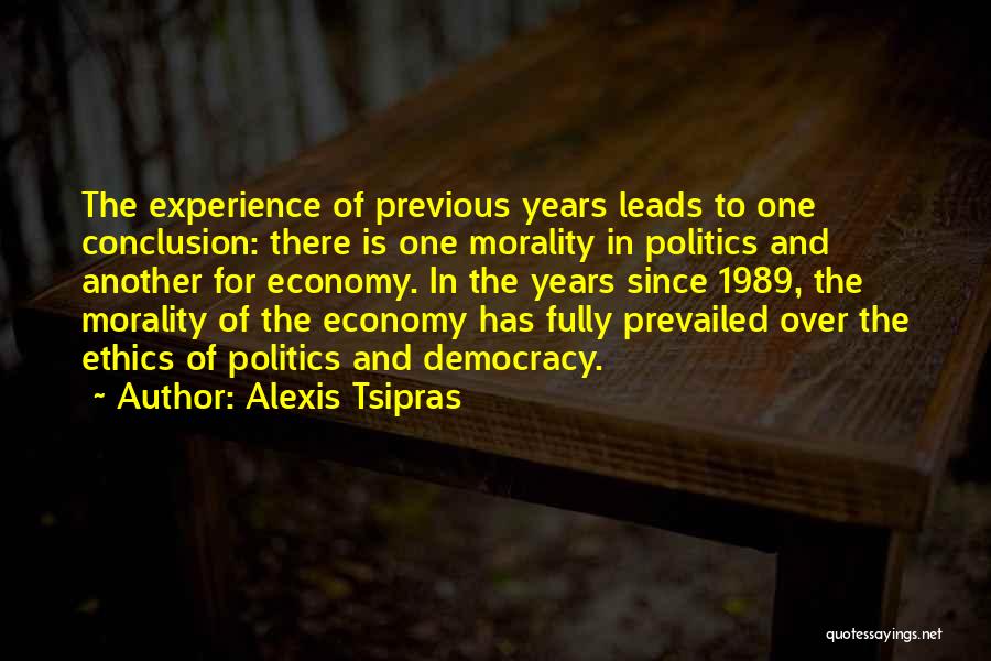 Politics And Morality Quotes By Alexis Tsipras