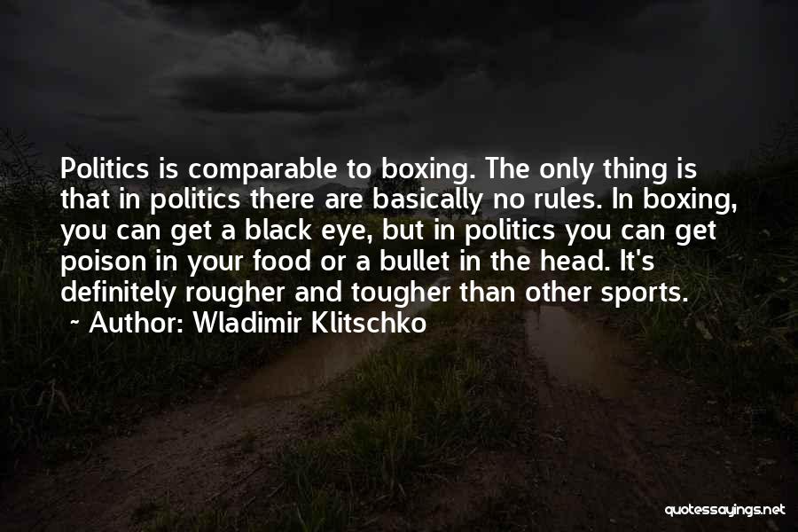 Politics And Sports Quotes By Wladimir Klitschko