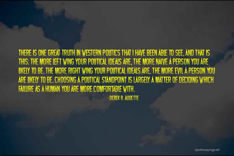 Politics And Truth Quotes By Derek R. Audette