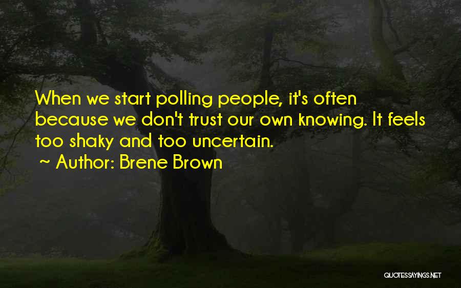 Polling Quotes By Brene Brown