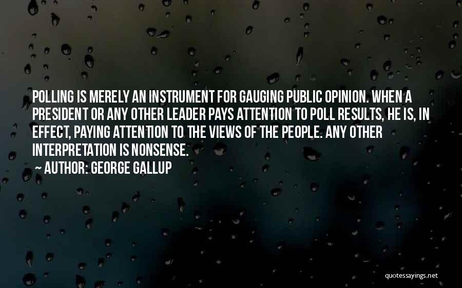 Polling Quotes By George Gallup