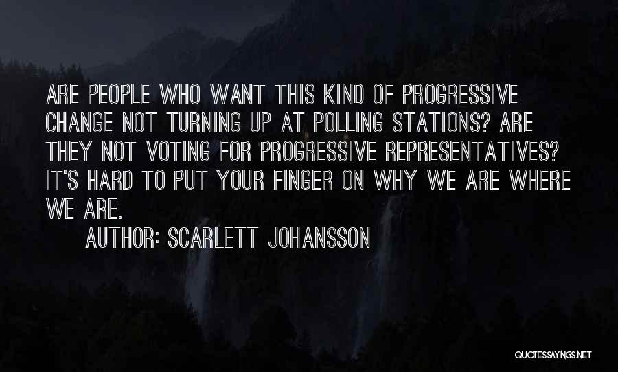 Polling Quotes By Scarlett Johansson