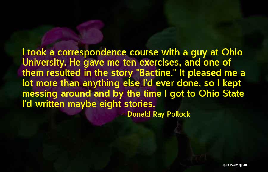 Pollock's Quotes By Donald Ray Pollock Pollock's Quotes By Donald Ray Pollock
