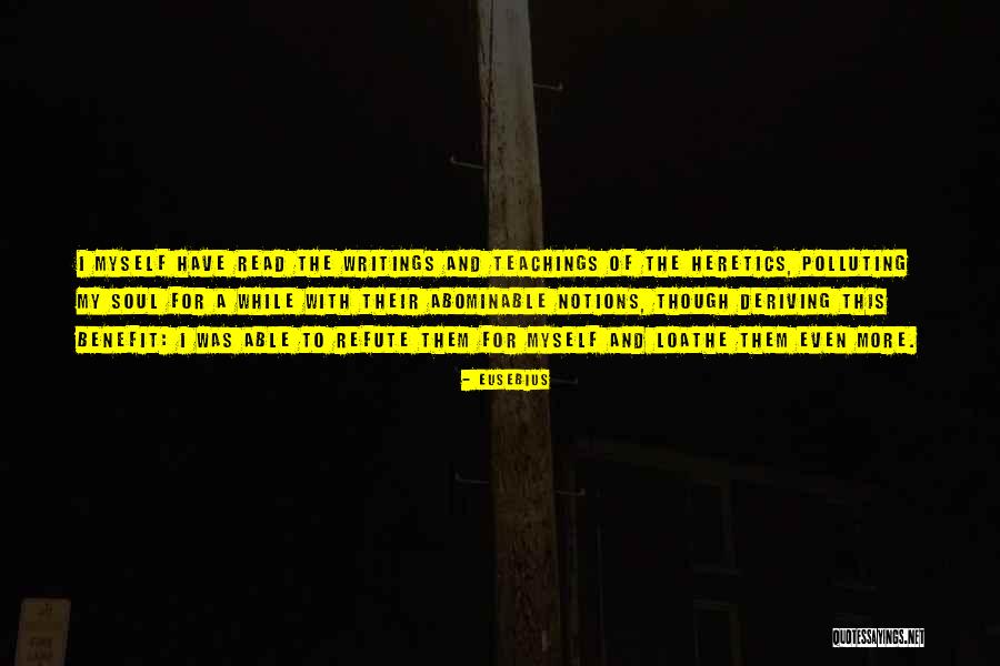 Polluting Quotes By Eusebius Polluting Quotes By Eusebius