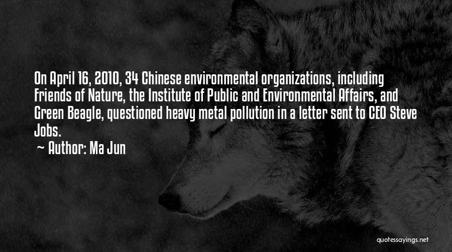 Pollution And Nature Quotes By Ma Jun