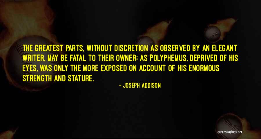 Polyphemus Quotes By Joseph Addison