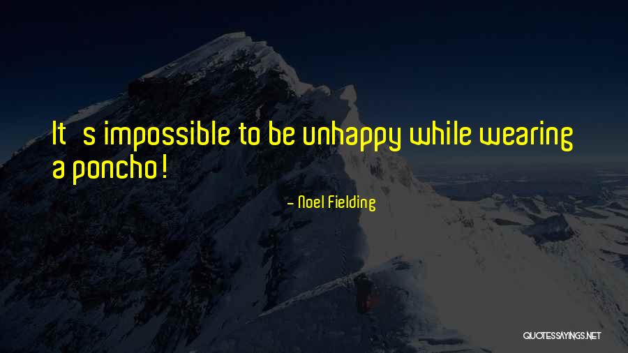 Poncho Quotes By Noel Fielding