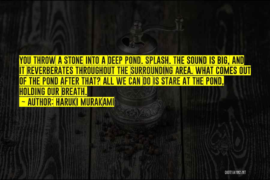 Pond Quotes By Haruki Murakami