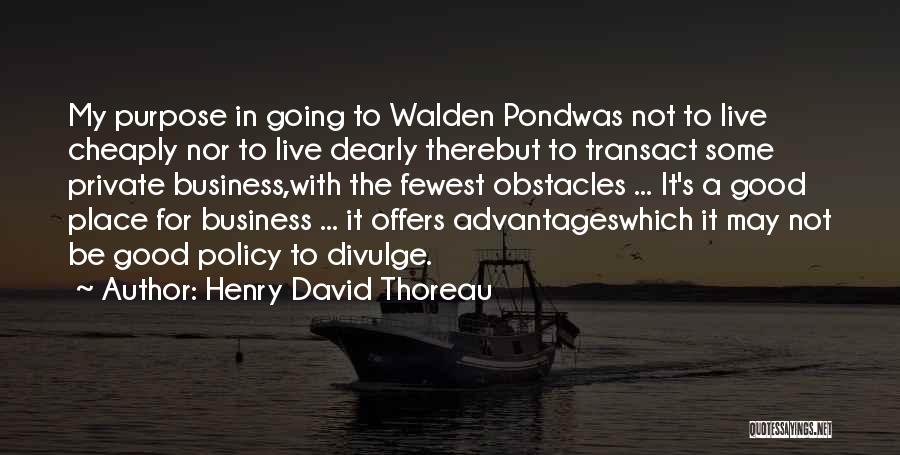 Pond Quotes By Henry David Thoreau