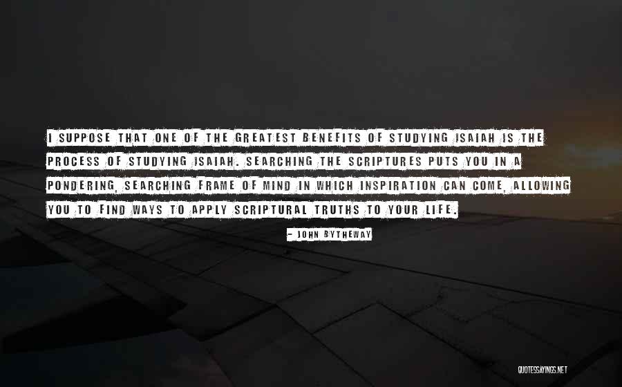 Pondering Life Quotes By John Bytheway Pondering Life Quotes By John Bytheway