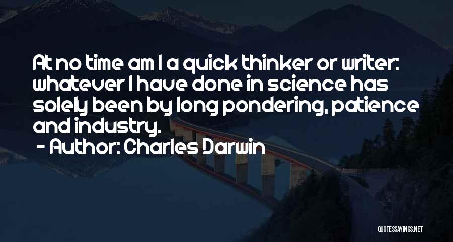 Pondering Quotes By Charles Darwin
