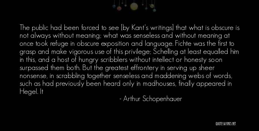 Ponderous Quotes By Arthur Schopenhauer