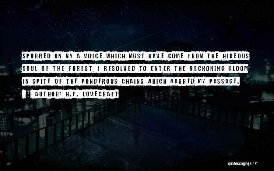 Ponderous Quotes By H.P. Lovecraft