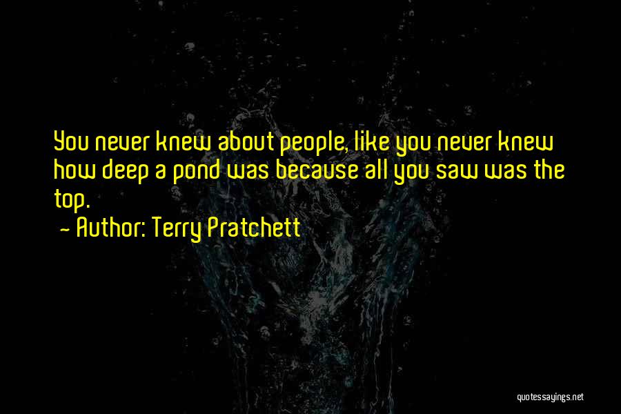 Ponds Quotes By Terry Pratchett