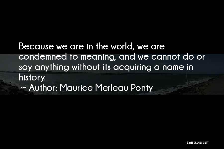 Ponty Quotes By Maurice Merleau Ponty