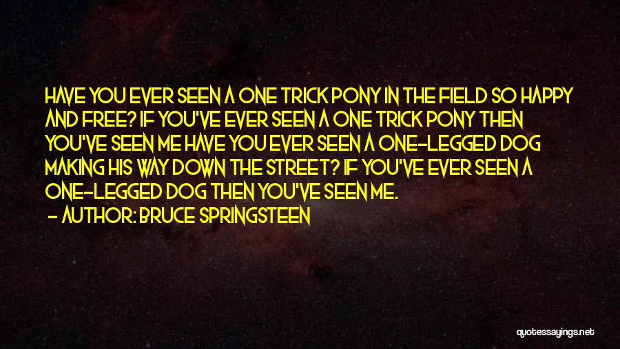 Pony.mov Quotes By Bruce Springsteen