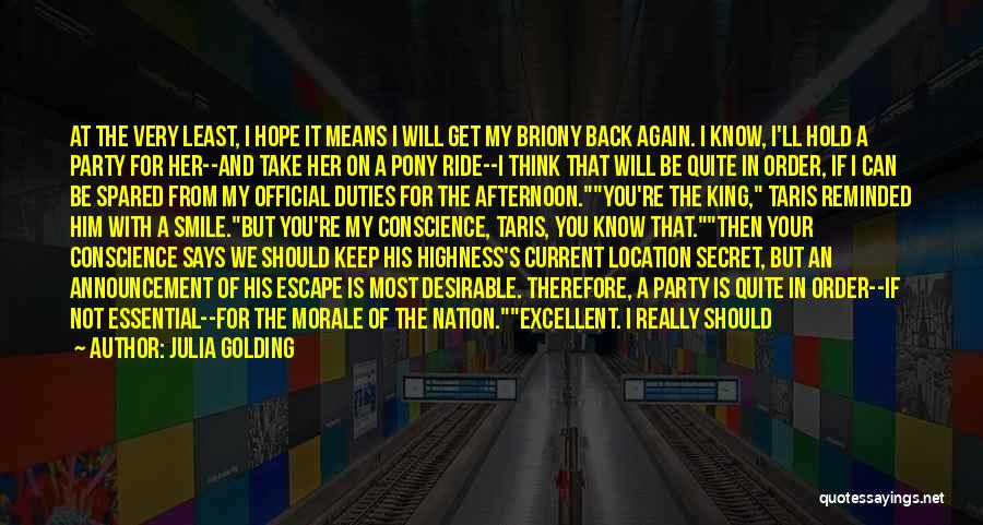 Pony.mov Quotes By Julia Golding