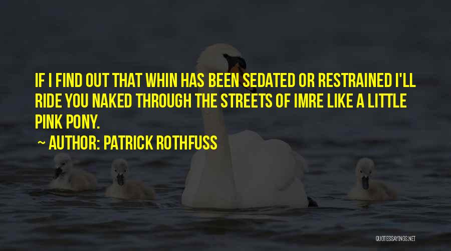 Pony Quotes By Patrick Rothfuss
