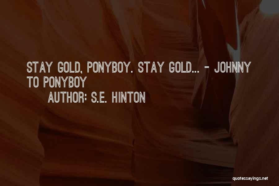 Ponyboy Quotes By S.E. Hinton