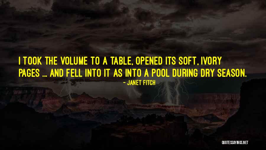 Pool Table Quotes By Janet Fitch