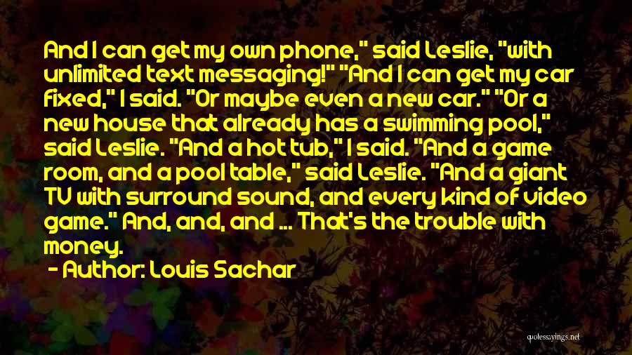 Pool Table Quotes By Louis Sachar