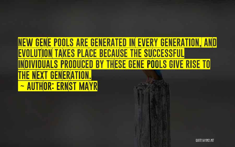 Pools Quotes By Ernst Mayr