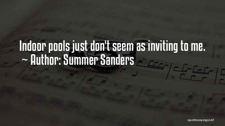 Pools Quotes By Summer Sanders