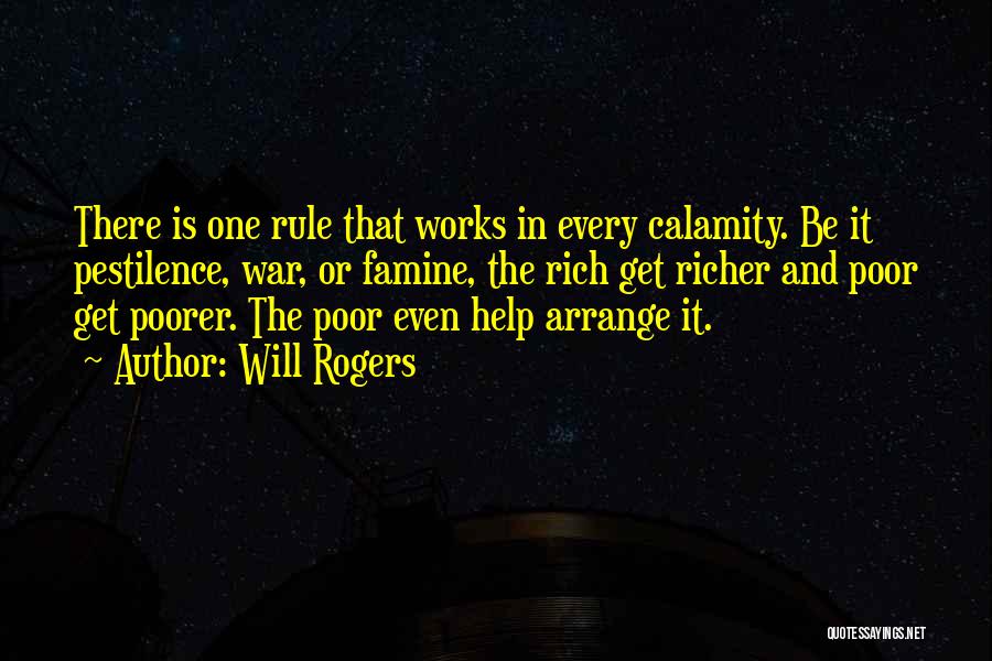 Poor And Rich Quotes By Will Rogers