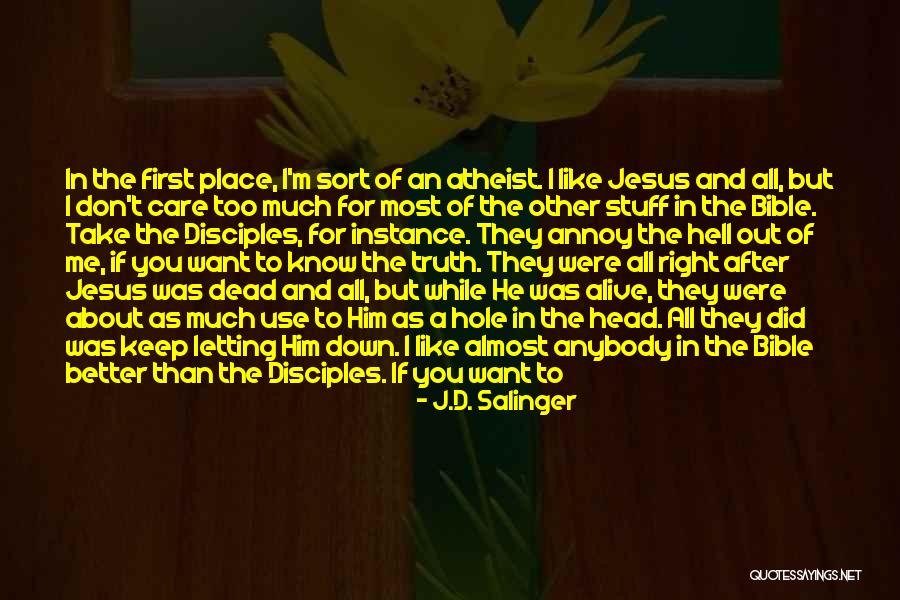 Poor Bible Quotes By J.D. Salinger Poor Bible Quotes By J.D. Salinger