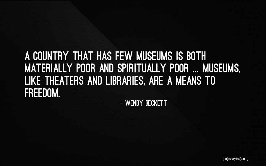 Poor Country Quotes By Wendy Beckett Poor Country Quotes By Wendy Beckett
