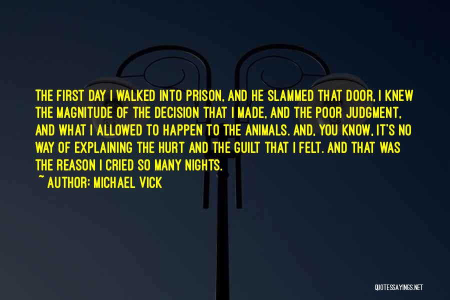 Poor Judgment Quotes By Michael Vick