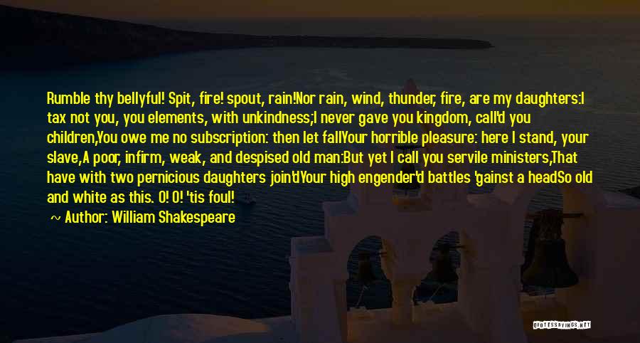 Poor Old Man Quotes By William Shakespeare