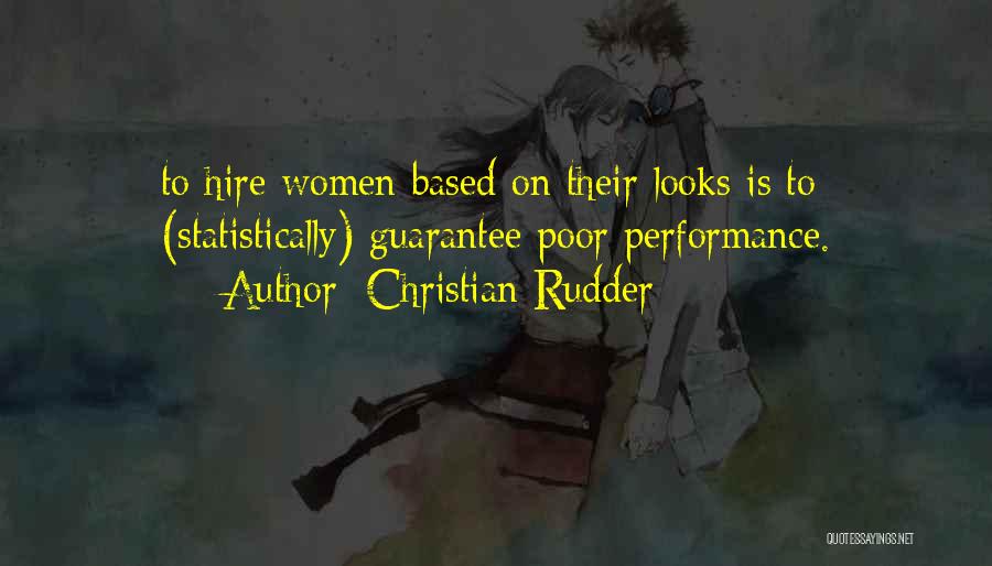 Poor Performance Quotes By Christian Rudder